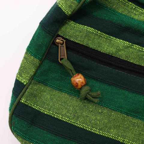 Forest Green Nepal Sling Bag (Adjustable Strap)