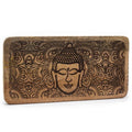 Buddha Face Black Engraved Long Tray