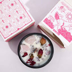 The Lovers Hop Hare Crystal Magic Flower Candle