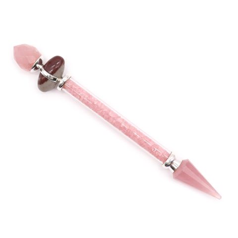 Rose Quartz Love Shiva Lingam Magic Wand