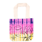 Lotus Buddha Multi Colour Tie Dye Cotton Bag
