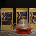 Round Pearl Glass Infuser Teapot 800ml