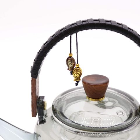 Glass Infuser Teapot With Steamer System Charcoal   1000ml