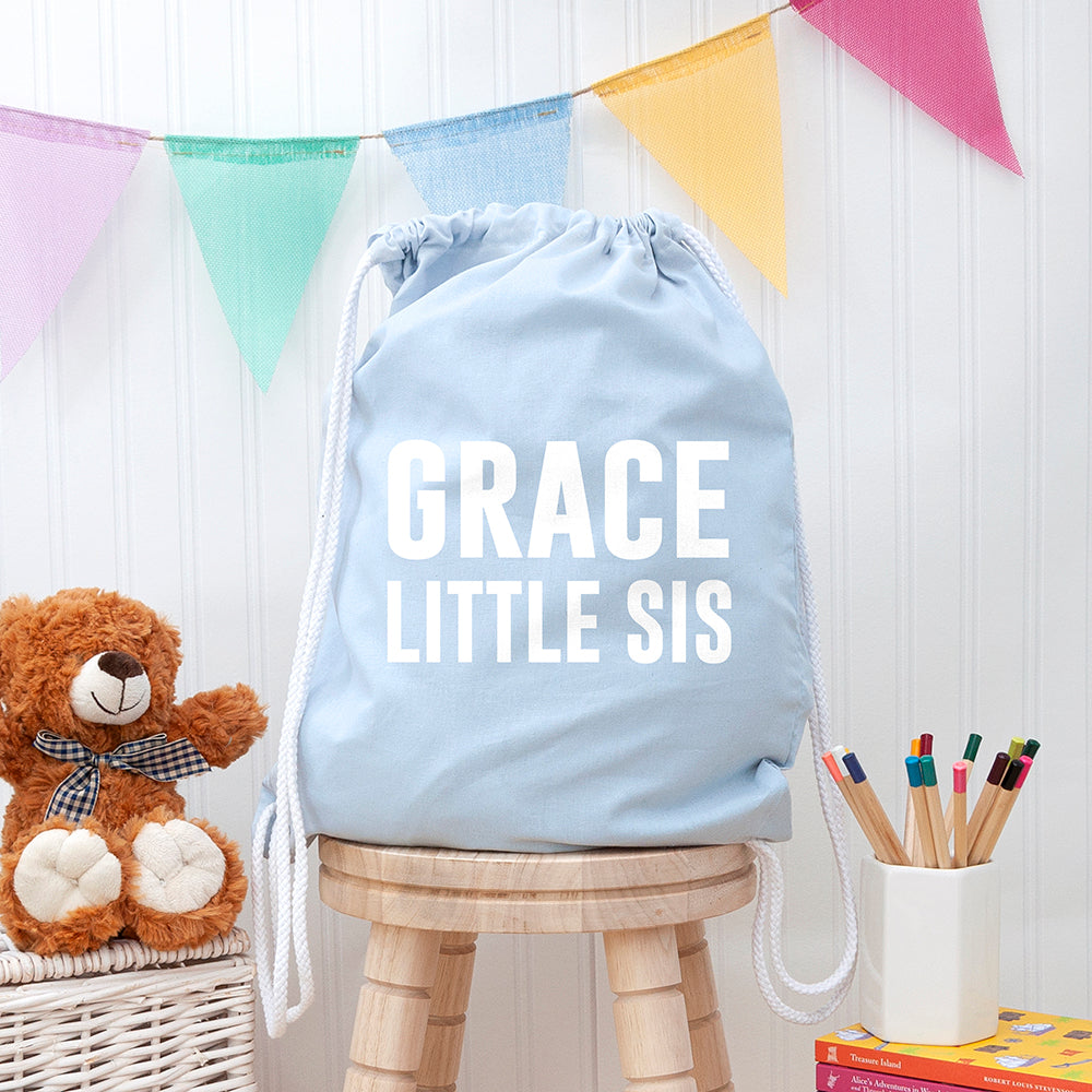 Eleanoras Girl's Personalised Sister Gym Bag PE Kit Bags