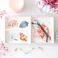 Pastel Shell and Coral Trinket Tray