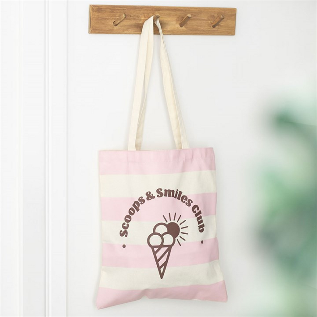 Pink Scoops & Smiles Club  Tote Bag
