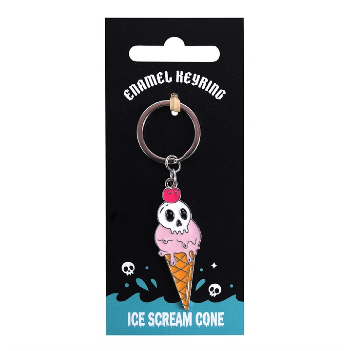 Ice Scream Cone Keyring