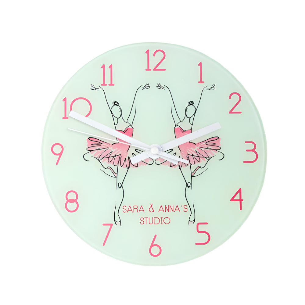 Eleanoras Graceful Ballet Dancer Personalised Wall Clock Clocks