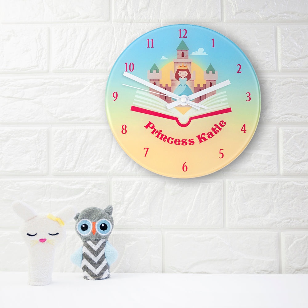 Eleanoras STORYBOOK PRINCESS PERSONALISED WALL CLOCK Clocks