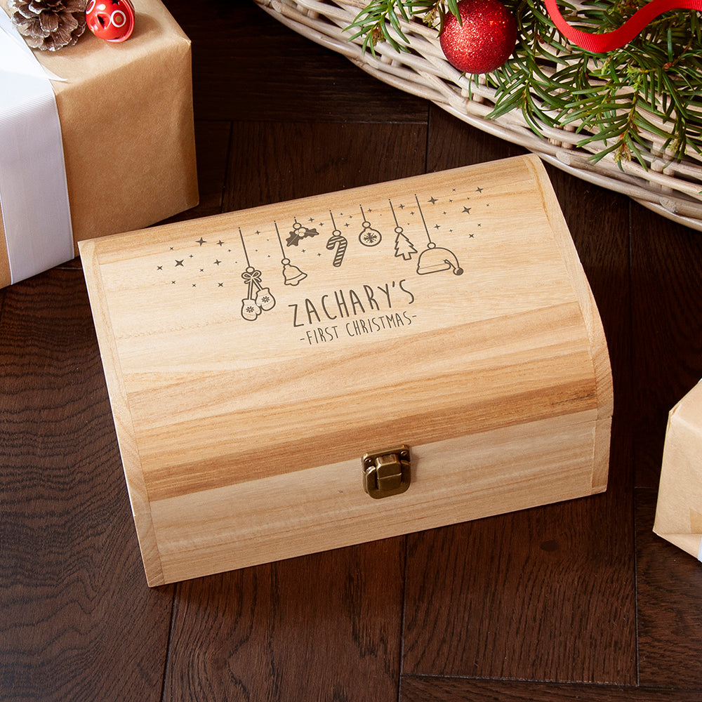 Personalised Baby's First Christmas Eve Chest