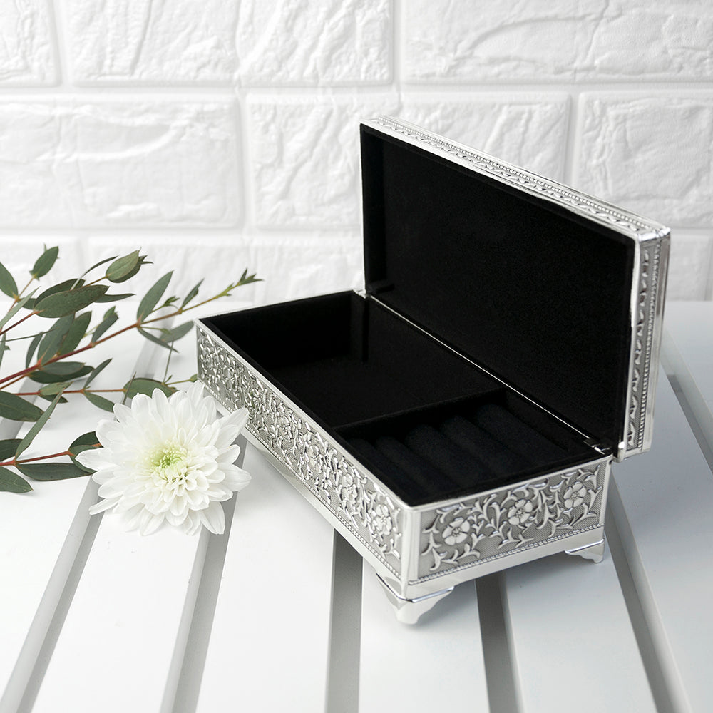 SILVER PERSONALISED TRINKET BOX