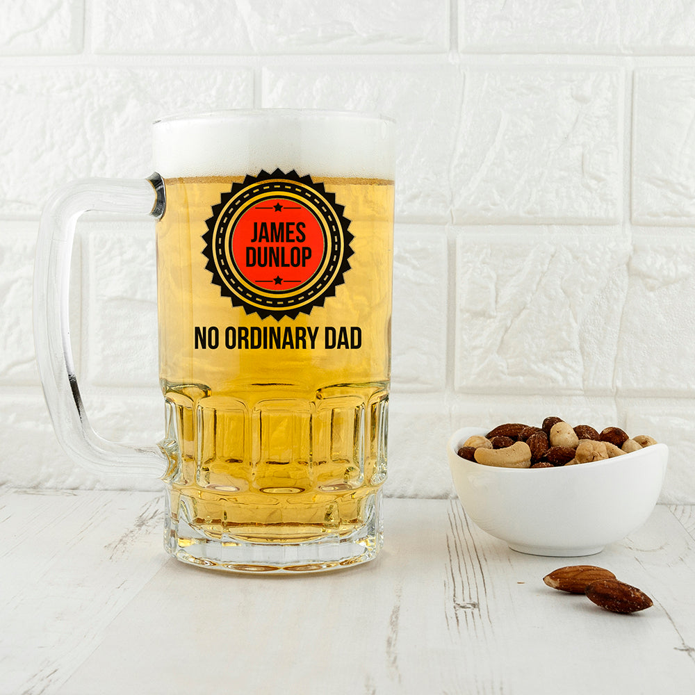 Eleanoras NO ORDINARY DAD PERSONALISED BEER TANKARD Glassware