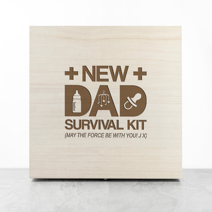 NEW DAD SURVIVAL PERSONALISED BOX