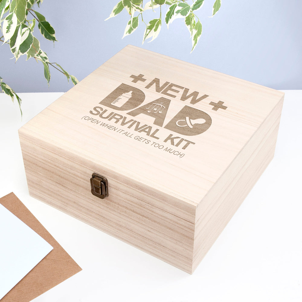 Eleanoras Personalised New Dad Survival Kit Boxes & Chests