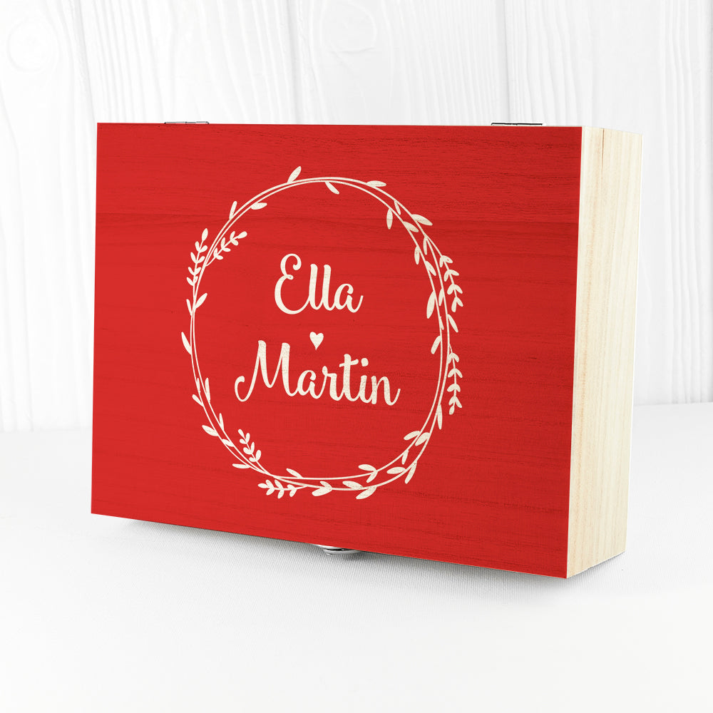 Eleanoras ROMANTIC WREATH PERSONALISED TEA BOX 