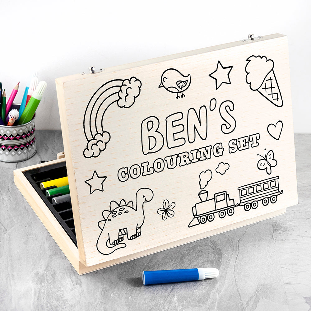 Eleanoras Personalised Colour Your Own Colouring Set Art & Craft Sets