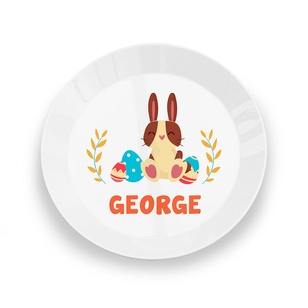 Eleanoras SPRING BUNNY PERSONALISED PLATE Bowls & Plates