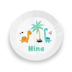 Eleanoras Personalised Childrens Dinosaur Plate Bowls & Plates