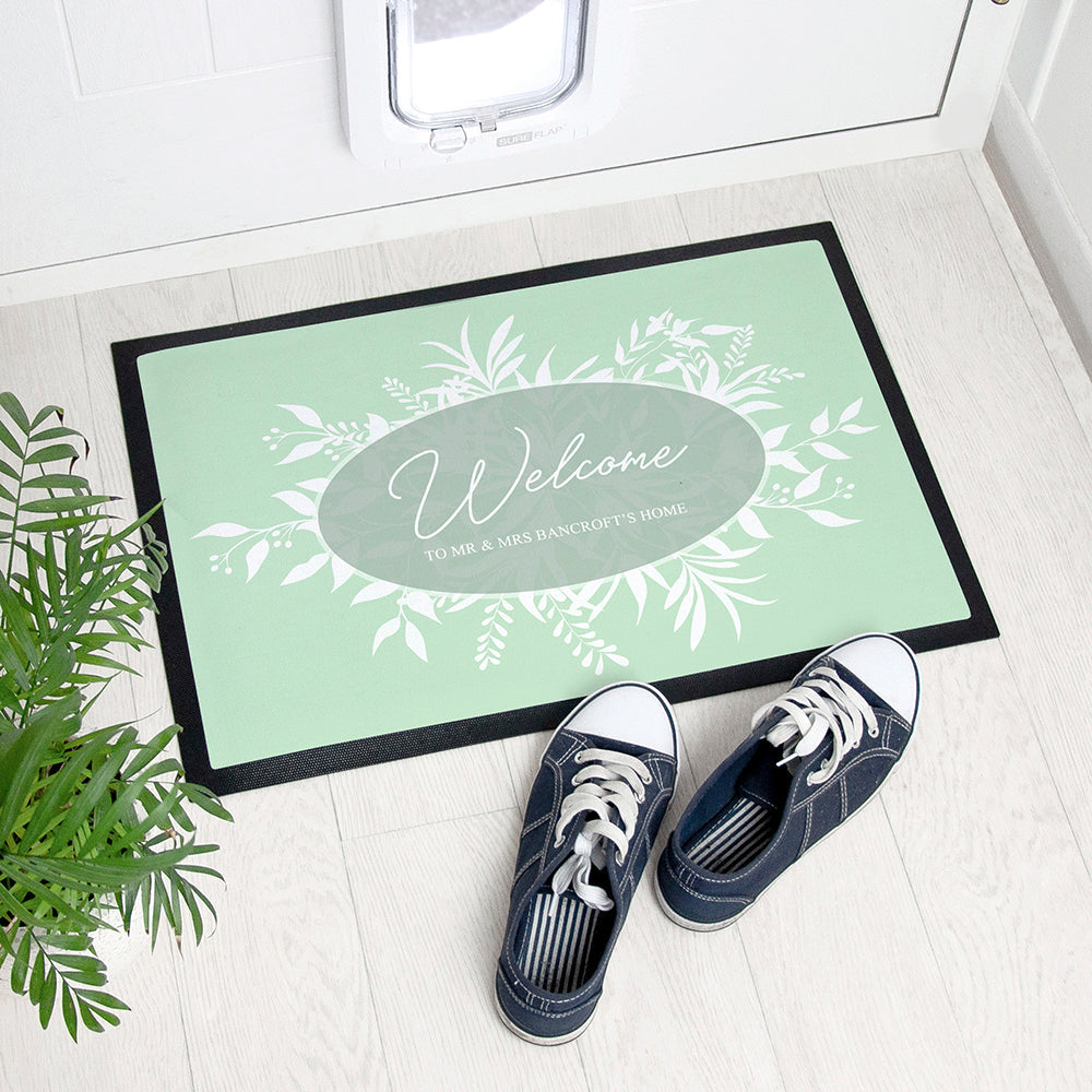 Eleanoras Personalised Botanical Welcome Doormat Doormats