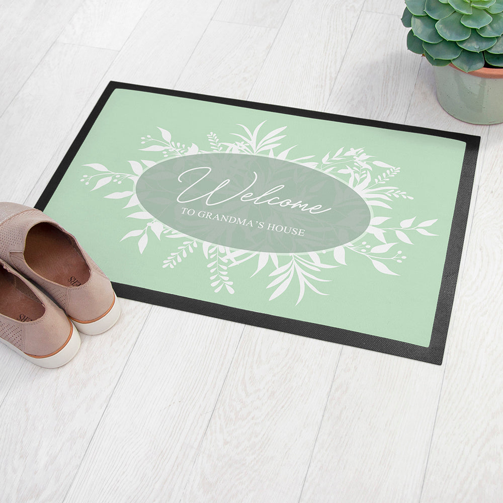 Eleanoras Personalised Botanical Welcome Doormat Doormats