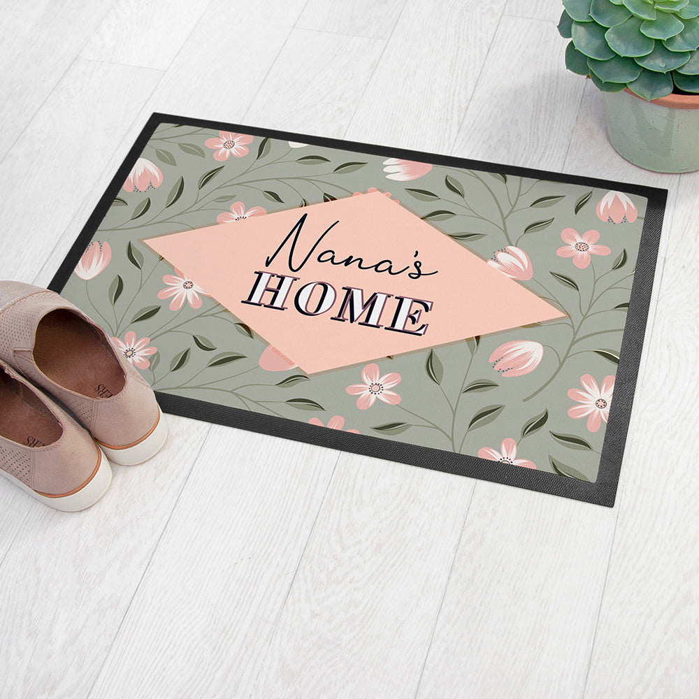 Eleanoras Personalised Spring Blossoms Doormat Doormats