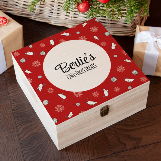 CAT TREATS PERSONALISED CHRISTMAS BOX