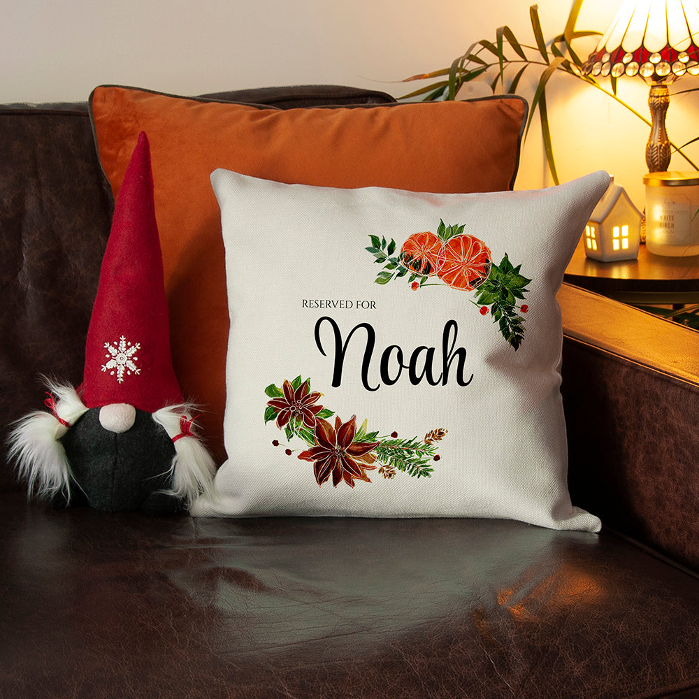 Eleanoras Personalised Floral Reserved for Cushion Cover Cushions & Covers