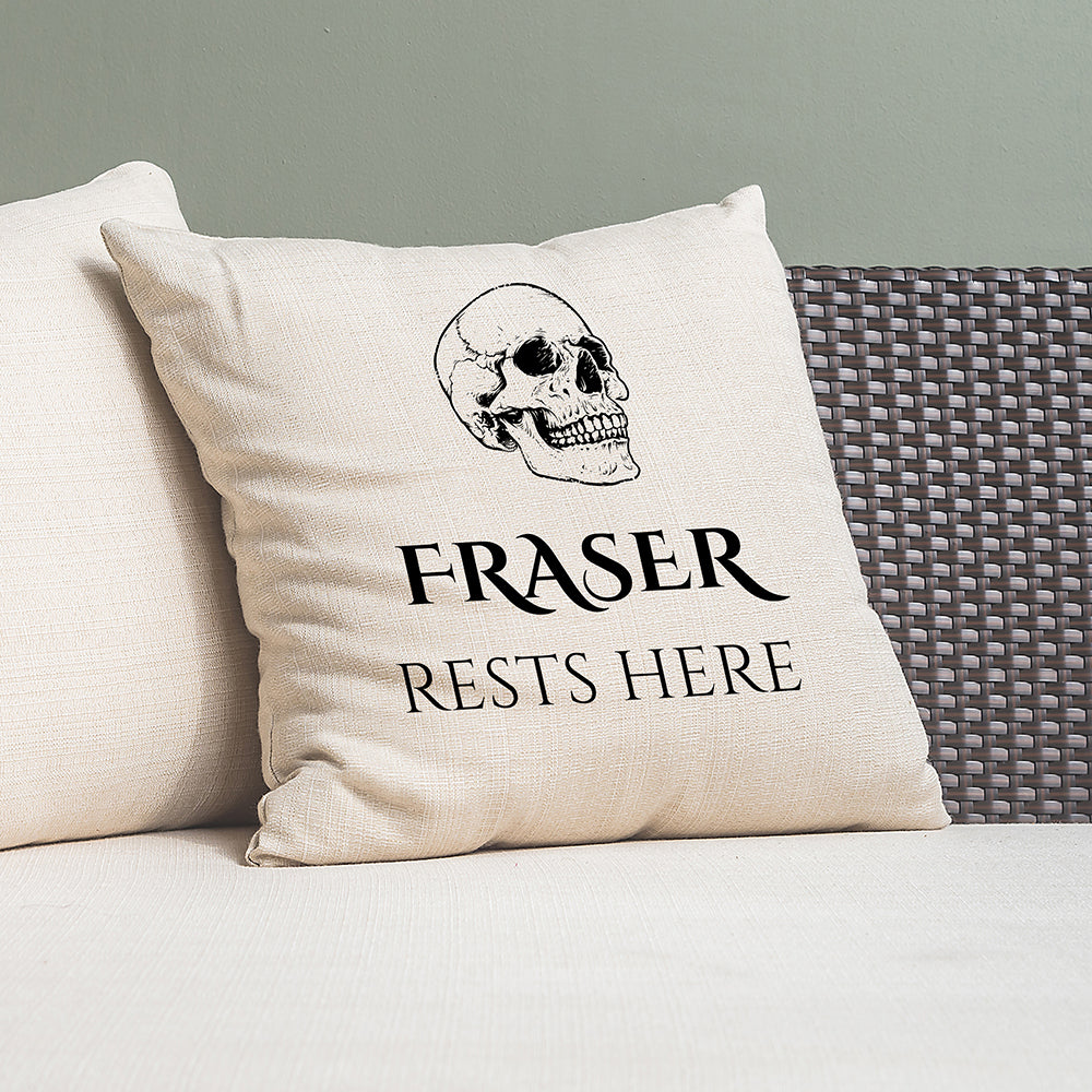 Eleanoras Personalised Skull Cushion Cover Cushions & Covers