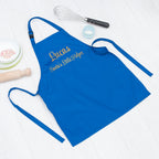 Eleanoras Personalised Santas Little Helper Blue Apron Aprons