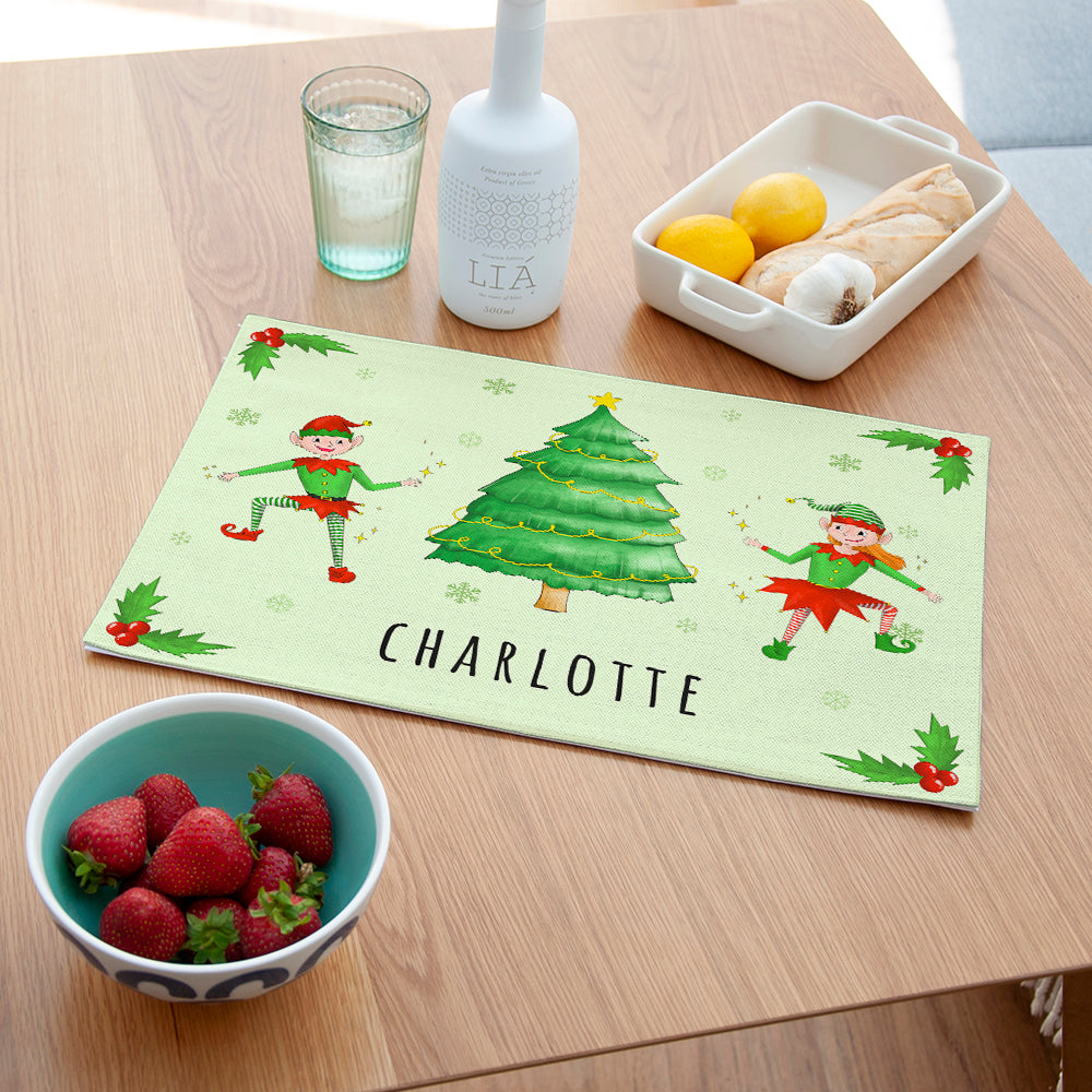 Eleanoras PLAYFUL ELVES PERSONALISED PLACEMAT Placemats