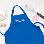 Eleanoras Personalised Children's Blue Waterproof Apron Aprons