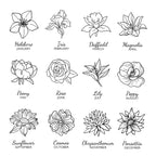 Eleanoras BIRTH FLOWER ROUND KEYRING Keyrings