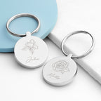 Eleanoras BIRTH FLOWER ROUND KEYRING Keyrings