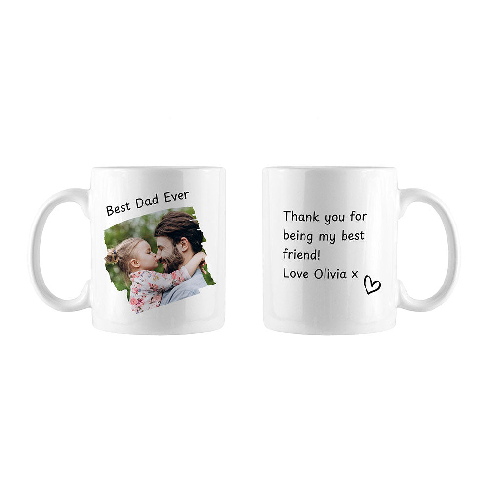 BEST DAD PERSONALISED PHOTO MUG