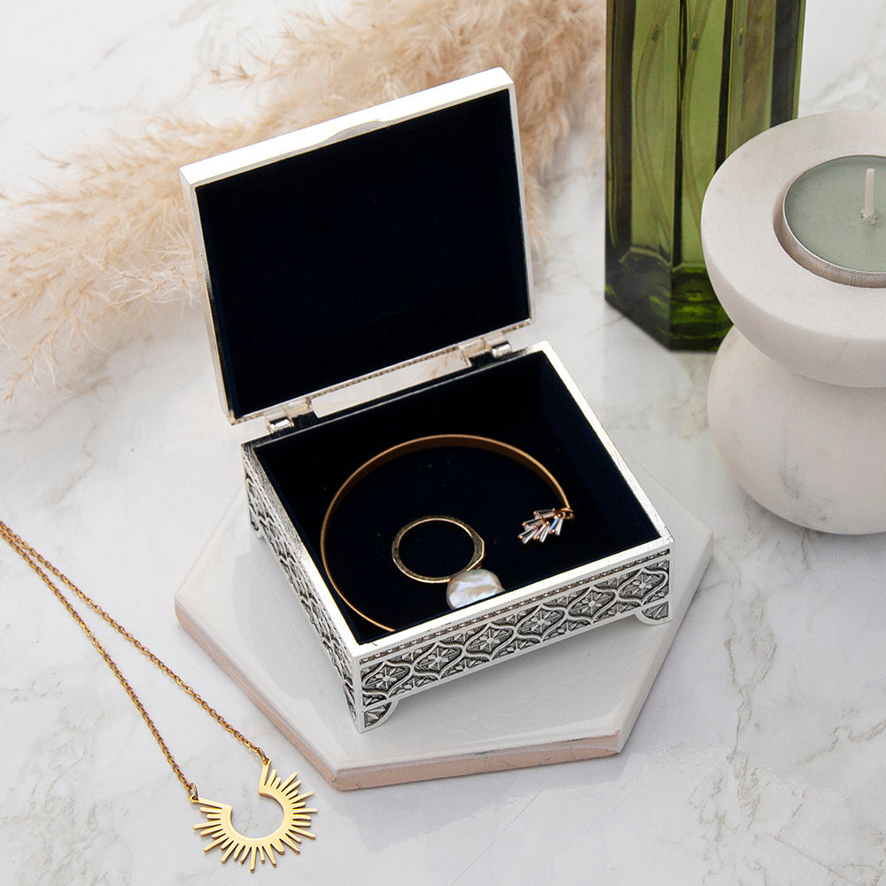 Eleanoras Personalised Graduation Silver Trinket Box Keepsakes