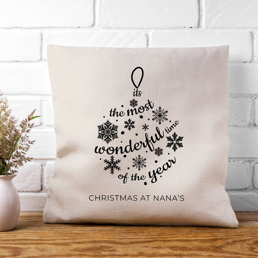 Eleanoras Personalised Bauble Cushion Cover Cushion Covers