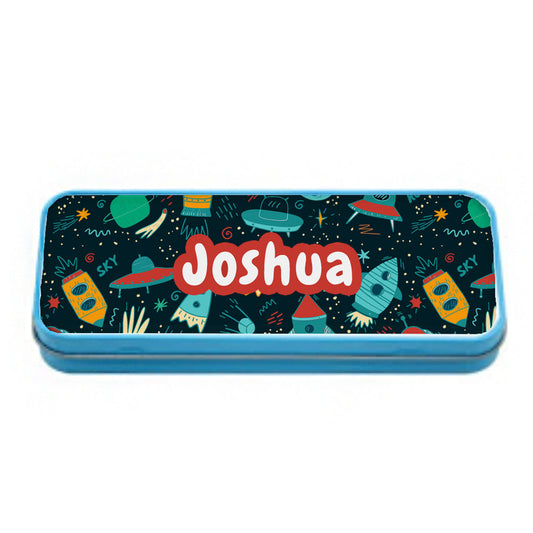 Personalised In Space Pencil Tin PENS, PENCILS & CASES from Eleanoras