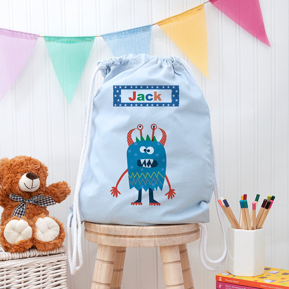 Eleanoras Personalised Little Monster PE Kit Bag PE Kit Bags