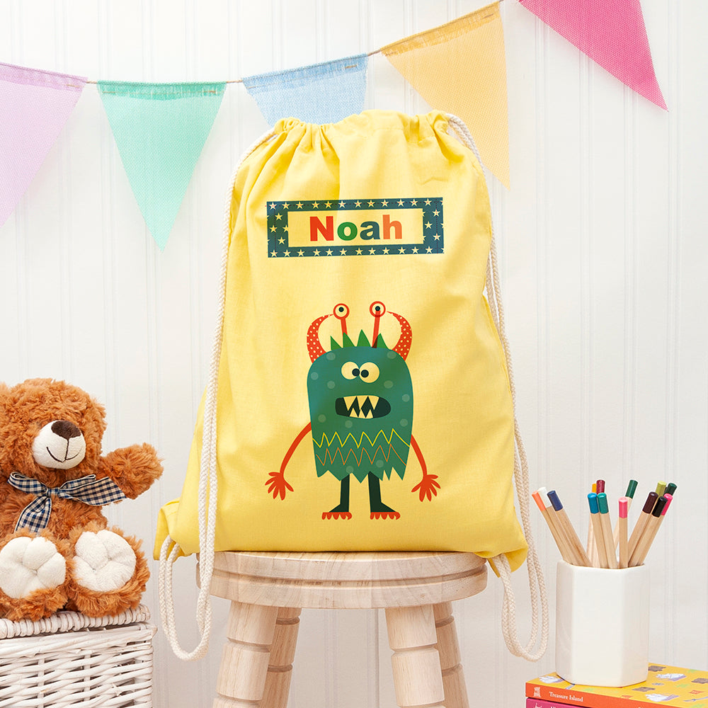Eleanoras Personalised Little Monster PE Kit Bag PE Kit Bags