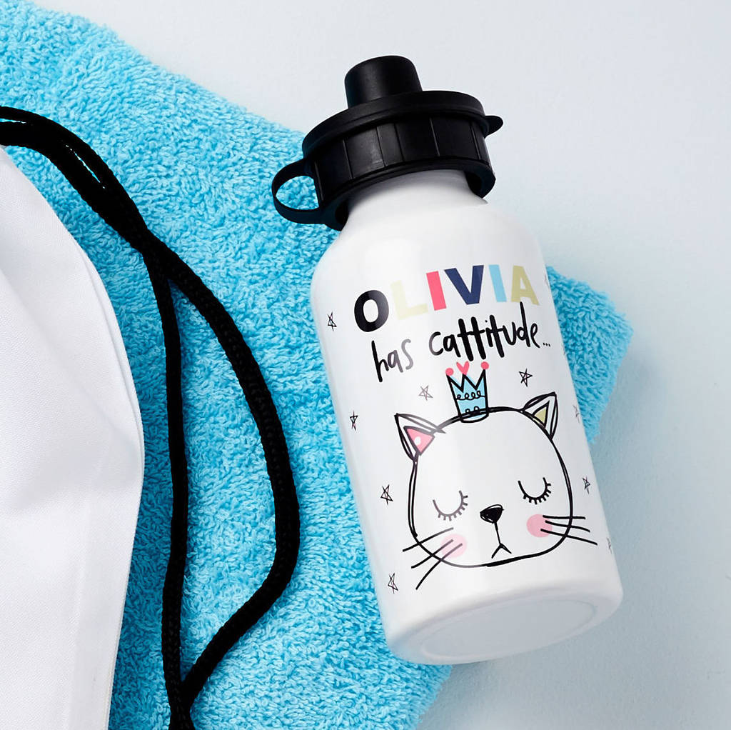 Eleanoras Cattitude Water Bottle Bottles & Flasks