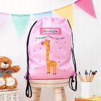Eleanoras Personalised Children's Giraffe Waterproof Swim Bag Swim / Kit Bags