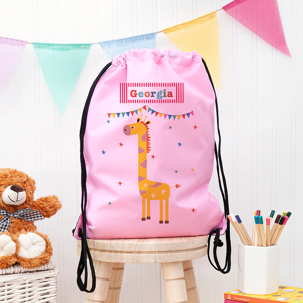 Eleanoras Personalised Children's Giraffe Waterproof Swim Bag Swim / Kit Bags
