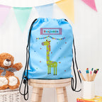 Eleanoras Personalised Children's Giraffe Waterproof Swim Bag Swim / Kit Bags