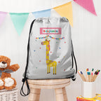 Eleanoras Personalised Children's Giraffe Waterproof Swim Bag Swim / Kit Bags