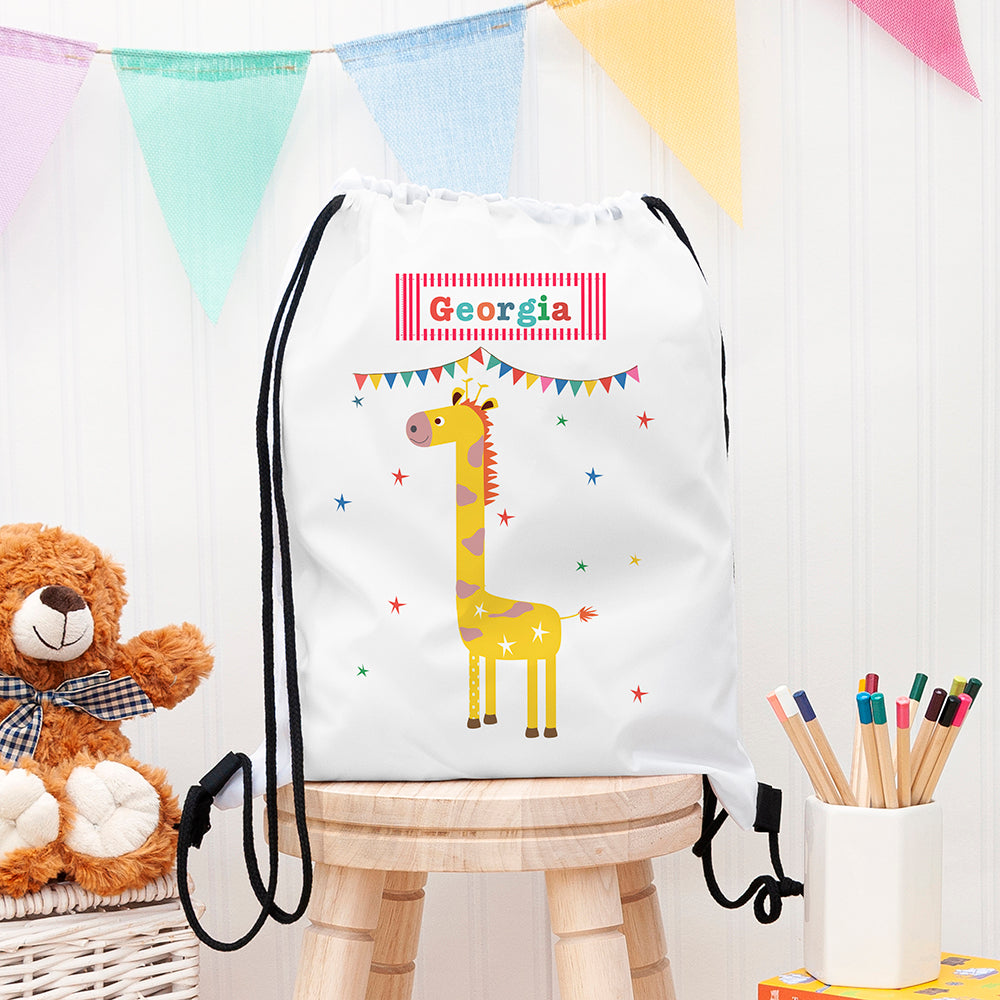 Eleanoras Personalised Children's Giraffe Waterproof Swim Bag Swim / Kit Bags