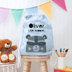 Eleanoras Personalised Raccoon Cotton Nursery Bag 