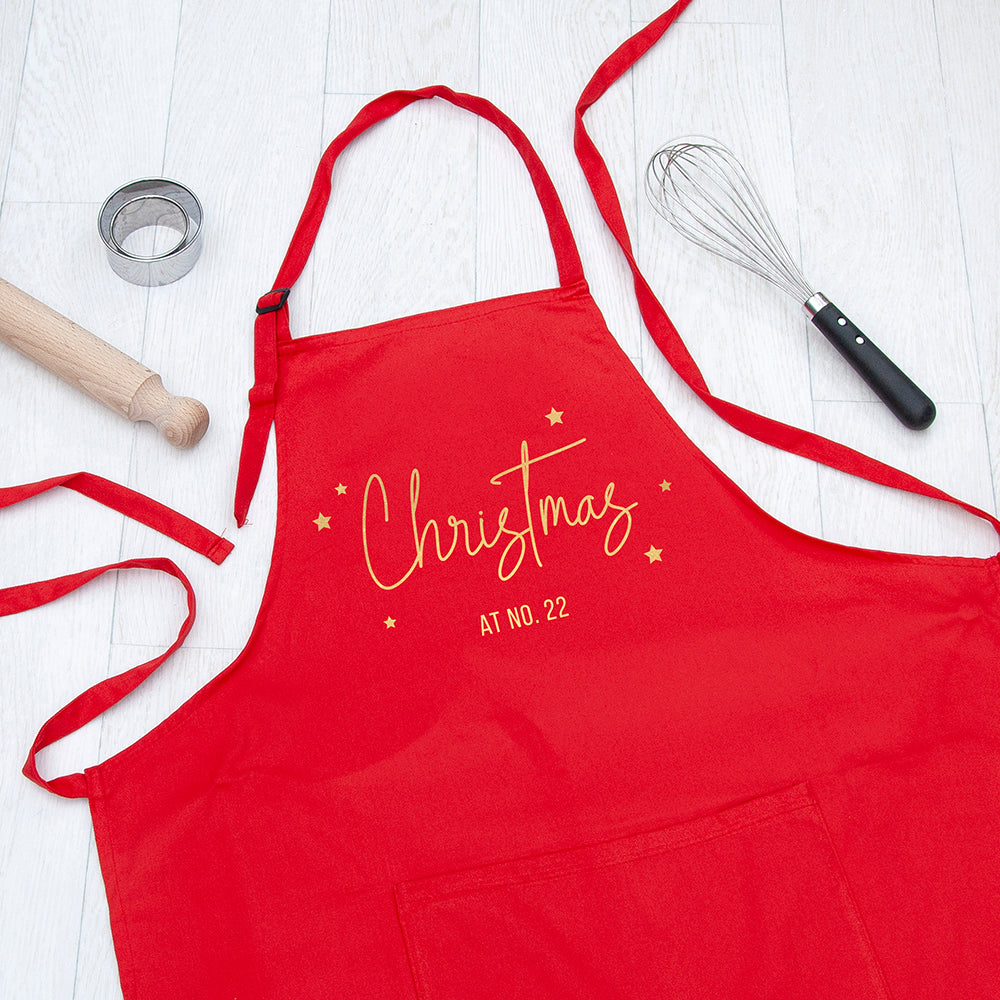 Eleanoras Personalised Christmas At Linen Apron Aprons