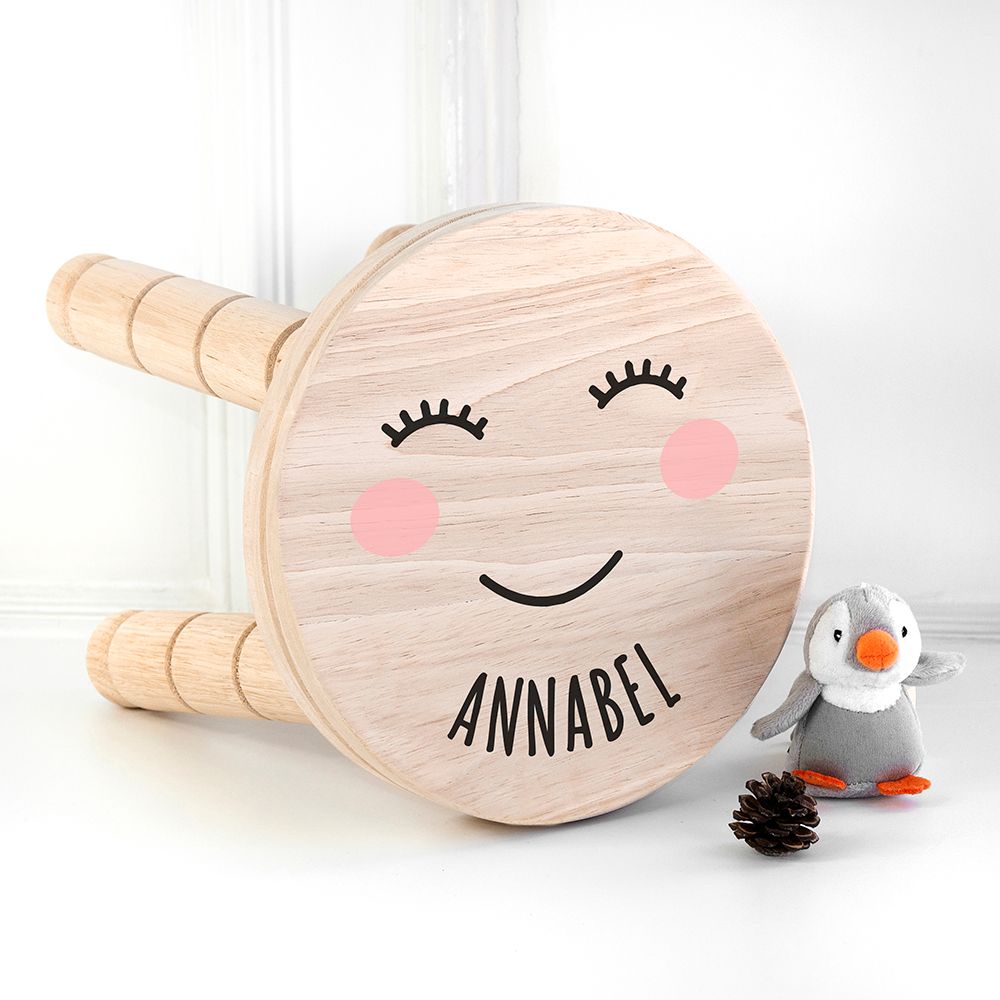 Eleanoras Personalised Cute Face Kids Stool Kids Stools
