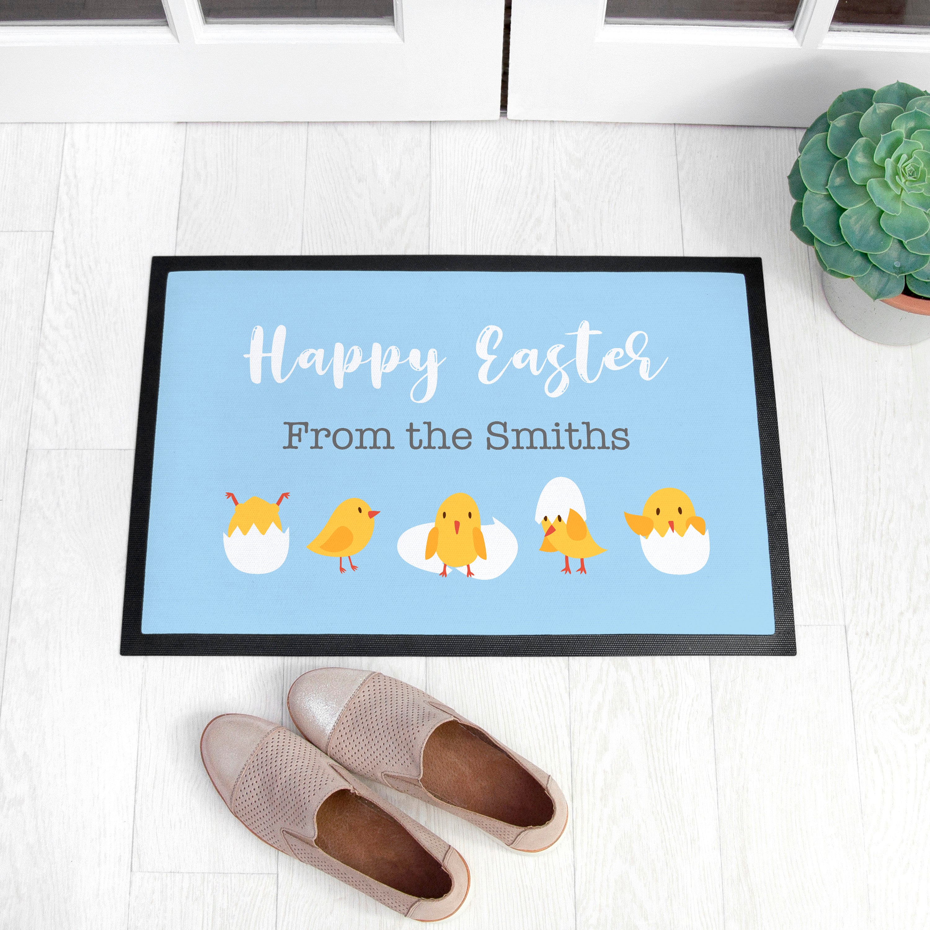 Eleanoras Easter Chicks Indoor Doormat Doormats