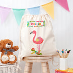 Eleanoras Personalised Flamingo Nursery Bag Nursery Bags